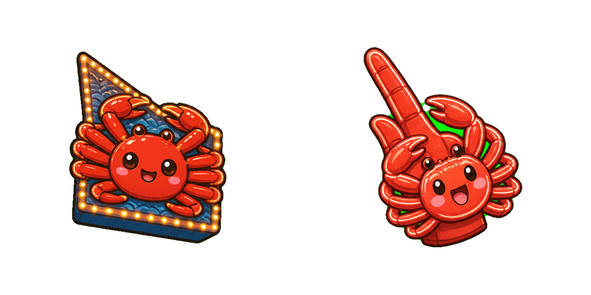 Osaka Neon Crab Sign Cursor-Paket
