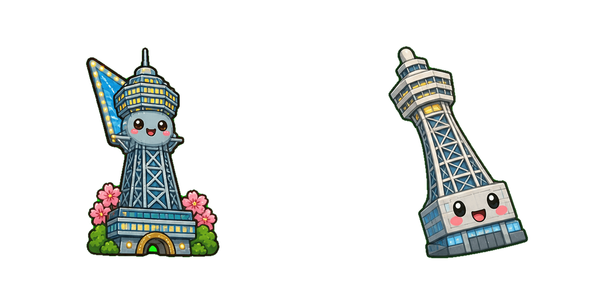 Osaka Tsutenkaku Tower Cursor-Paket