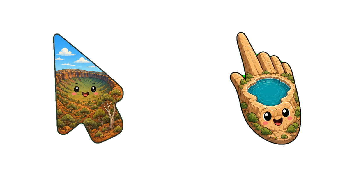 Australia Wilpena Pound cursor pack