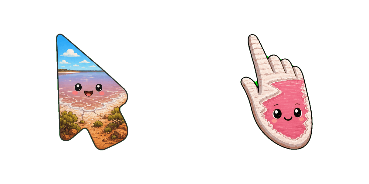 Australia Lake Eyre cursor pack