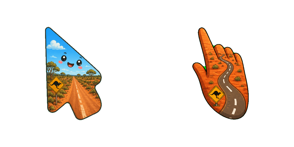 Australia South Australian Desert Road cursor pack