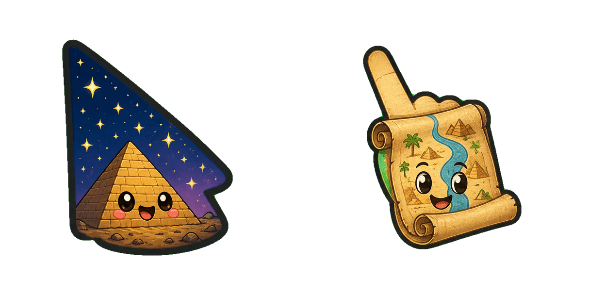 Ancient Pyramid Map Cursor-Paket