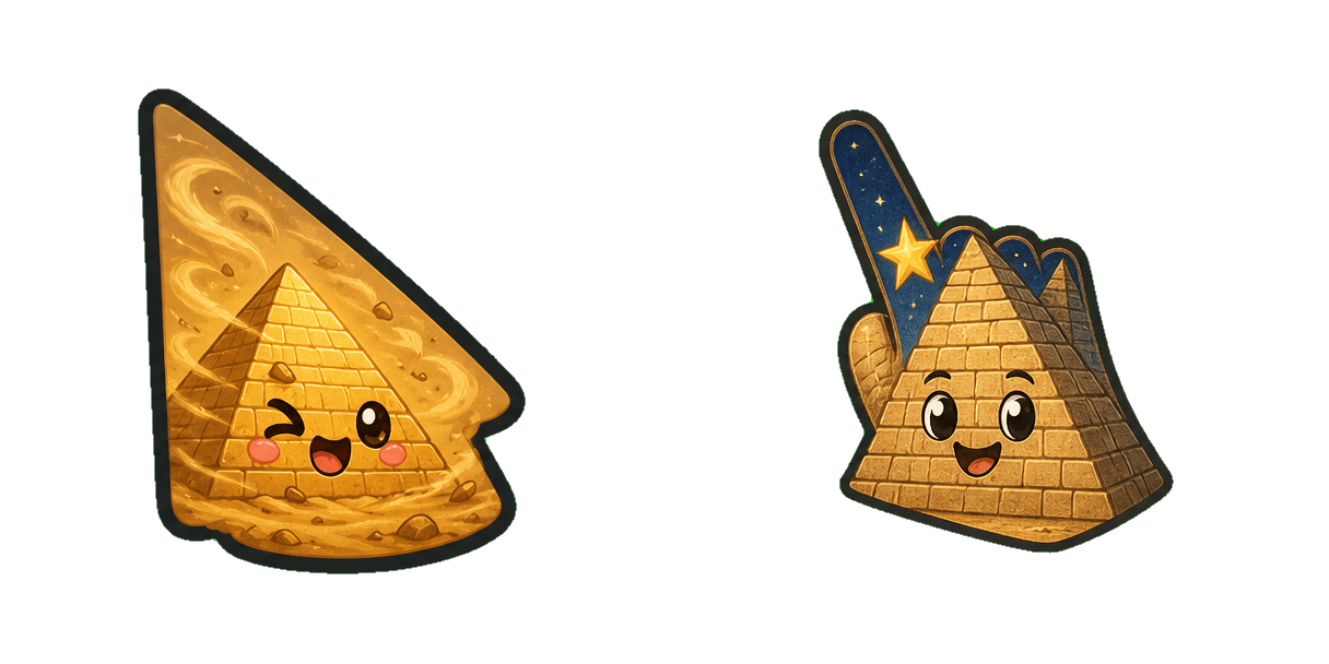 Pyramid Under Stars Cursor-Paket