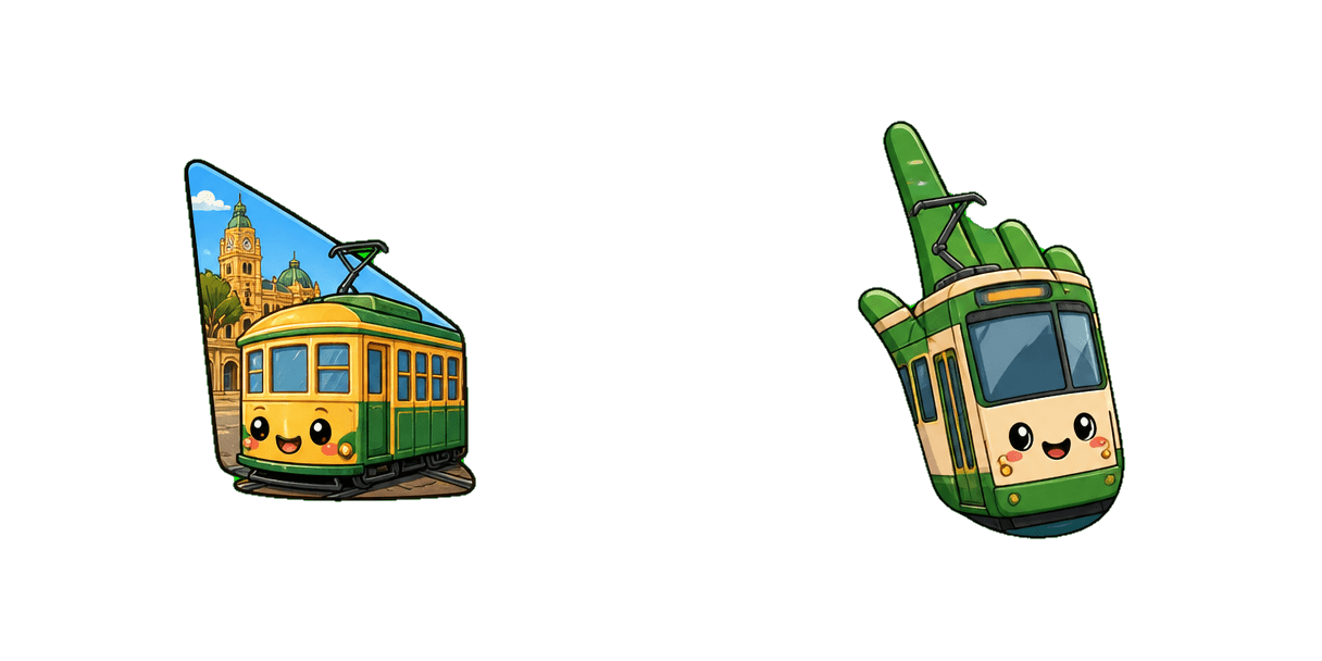 Australia Adelaide Tram cursor pack