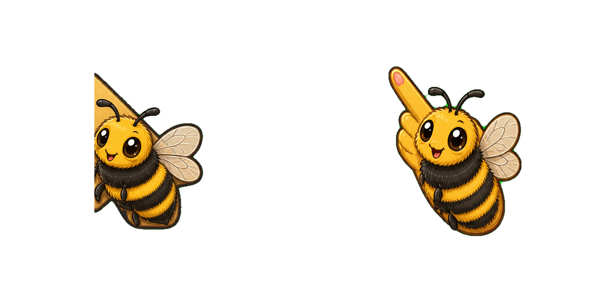 Yellow-Black Bumblebee cursor pack