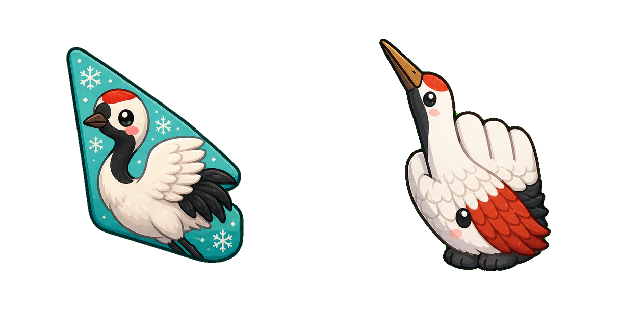 Пакет курсорів Hokkaido Red-Crowned Crane