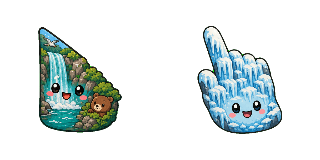 Shiretoko Waterfall cursor pack