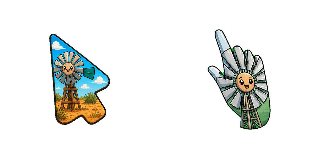 Australia Outback Windmill Cursor-Paket