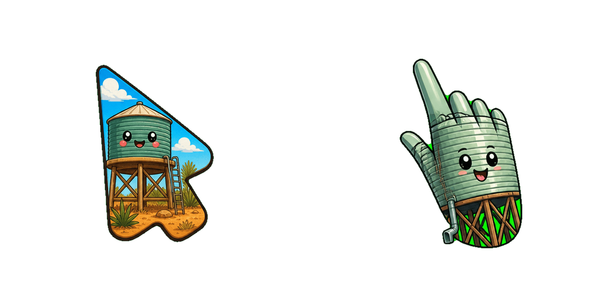 Australia Desert Water Tank Cursor-Paket