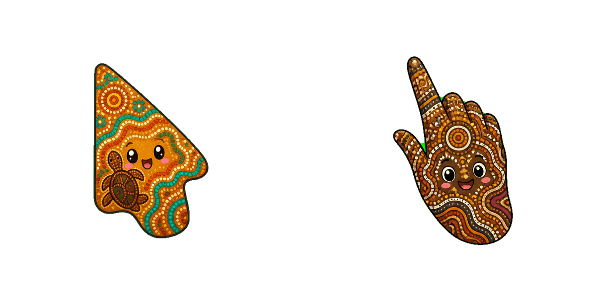 Australia Tiwi Islands Art Cursor-Paket