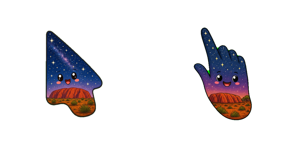 Australia Northern Territory Starry Sky Cursor-Paket