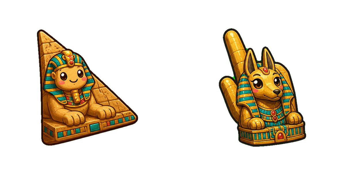 Pyramid Guardian Statue Cursor-Paket