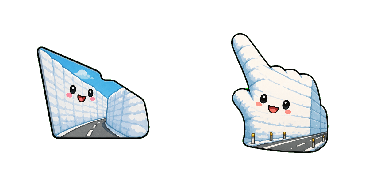 Snow Wall Toyama Cursor-Paket