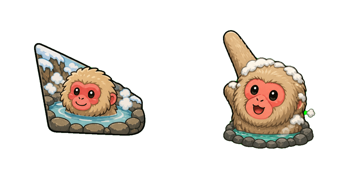Nagano Snow Monkey Cursor-Paket