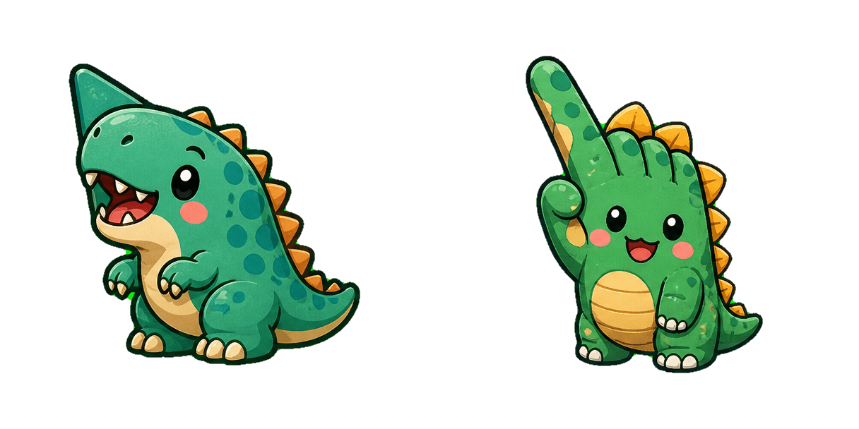 Fukui Dinosaur Cursor-Paket