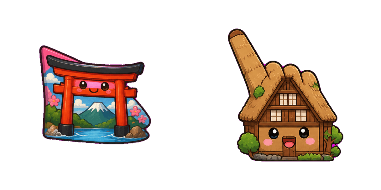 Japanese Countryside House Cursor-Paket