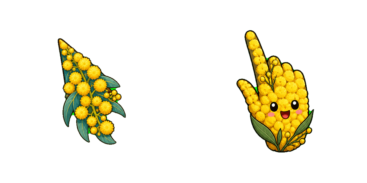 حزمة المؤشرات المخصصة Australia Golden Wattle