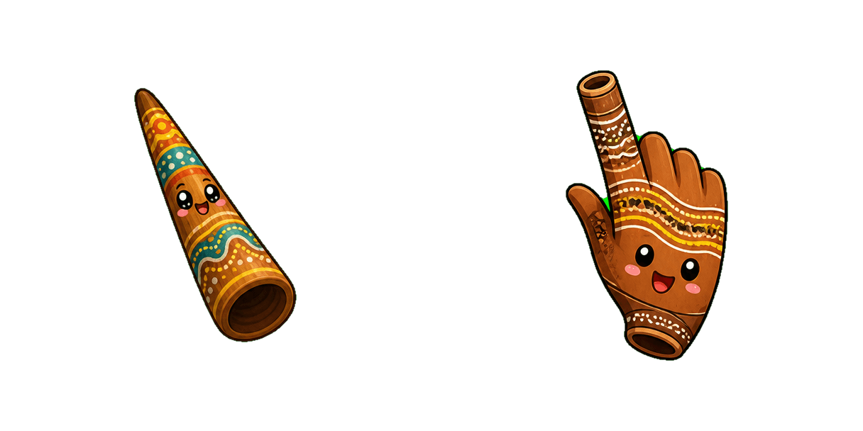 حزمة المؤشرات المخصصة Australia Didgeridoo