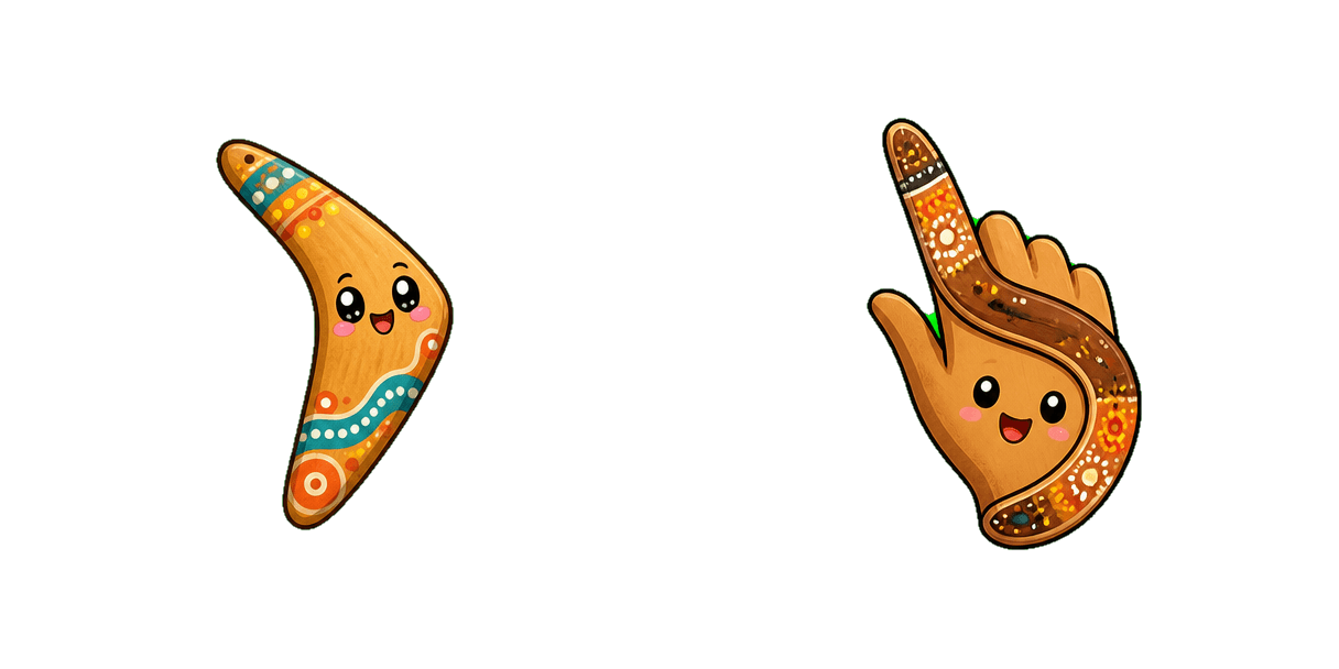 حزمة المؤشرات المخصصة Australia Boomerang