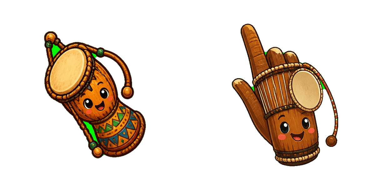 Africa Talking Drum Cursor-Paket