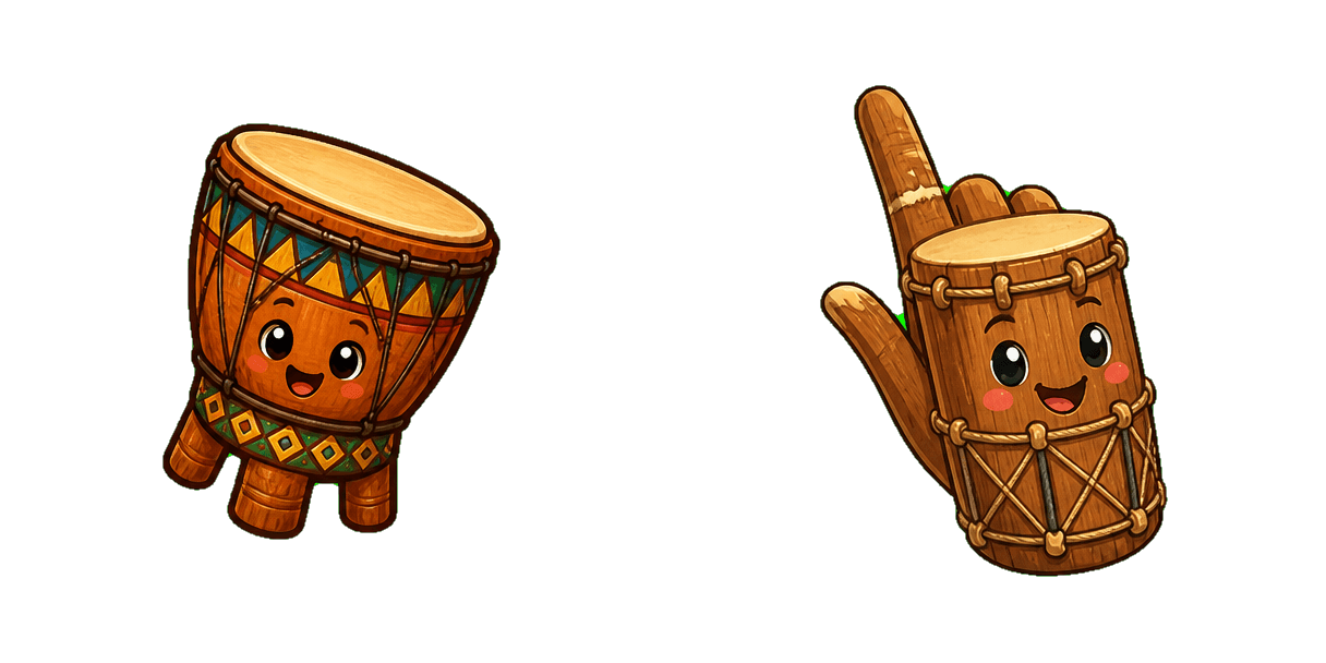 Africa Bata Drum Cursor-Paket