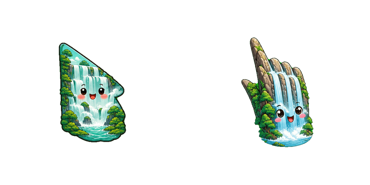 Detian Waterfall cursor pack