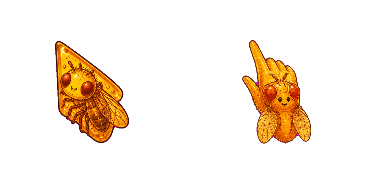 حزمة المؤشرات المخصصة Amber Fruit Fly