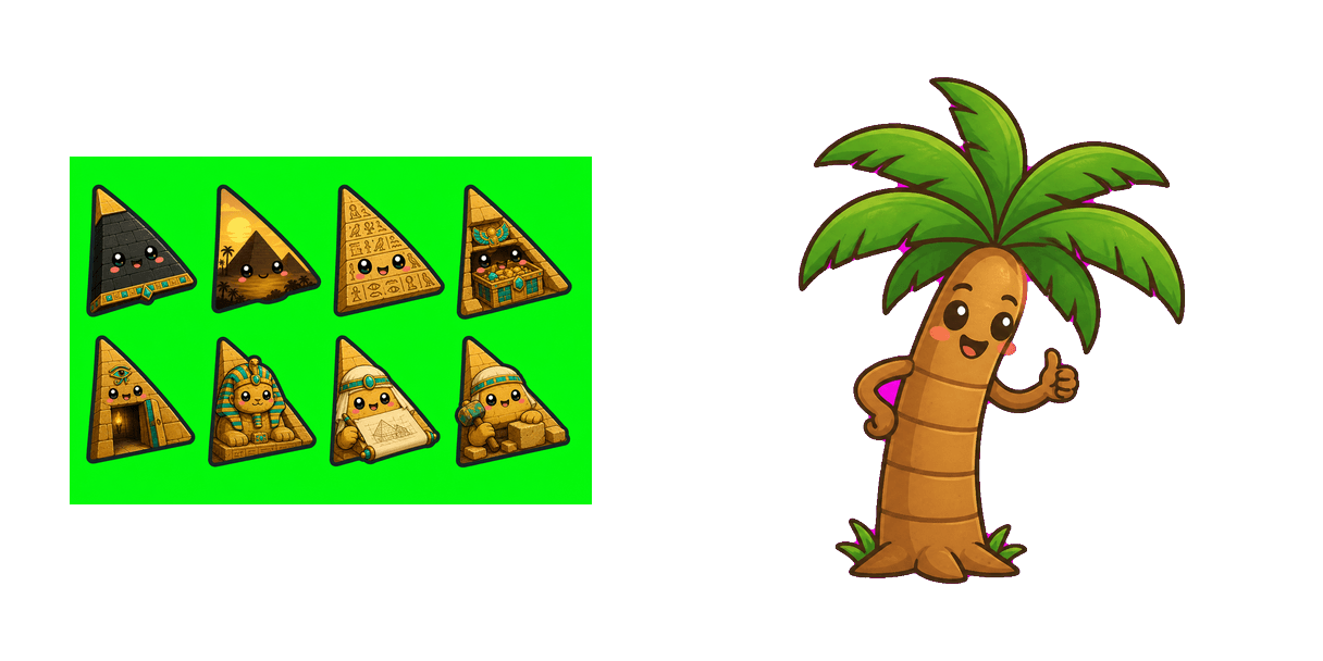 Pyramid and Palm Trees Cursor-Paket
