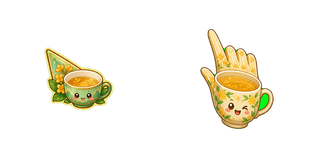 Osmanthus Tea cursor pack