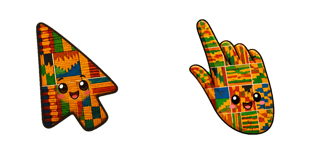 حزمة المؤشرات المخصصة Africa Kente Cloth