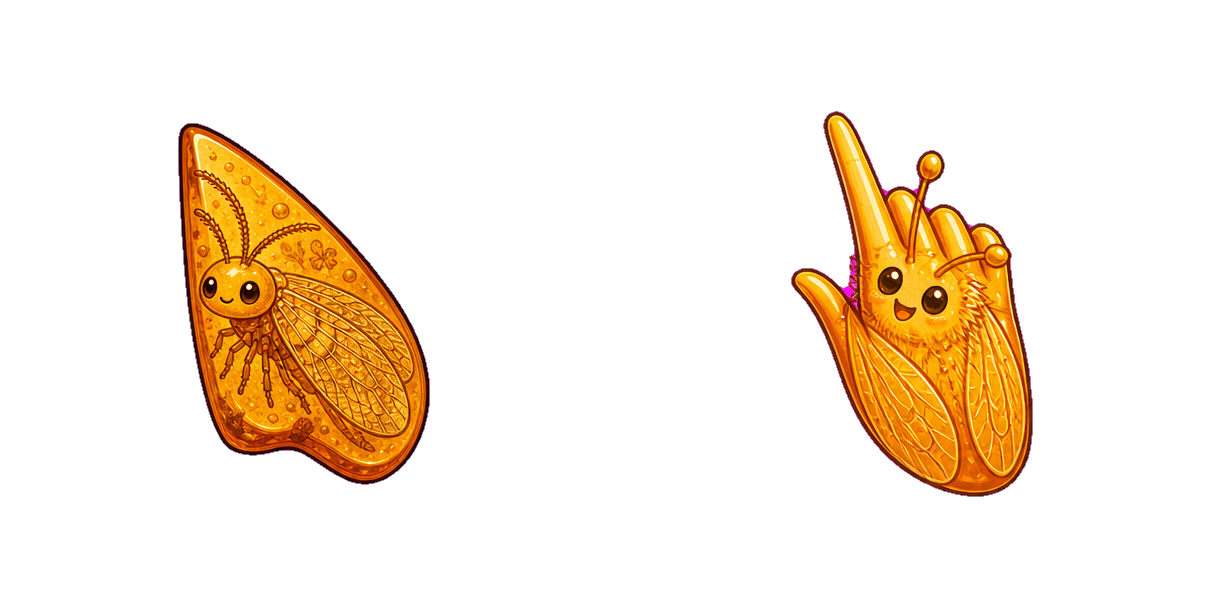 حزمة المؤشرات المخصصة Amber Green Lacewing