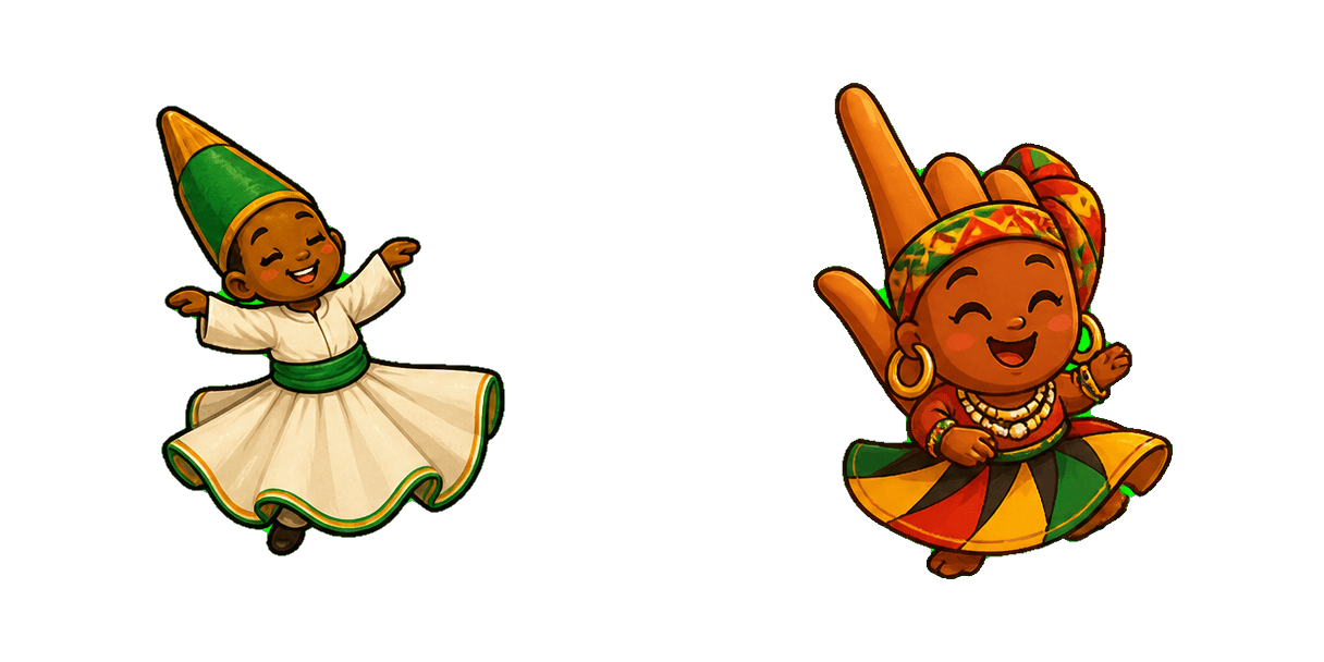 Pack de cursores Africa Sufi Whirling Dance