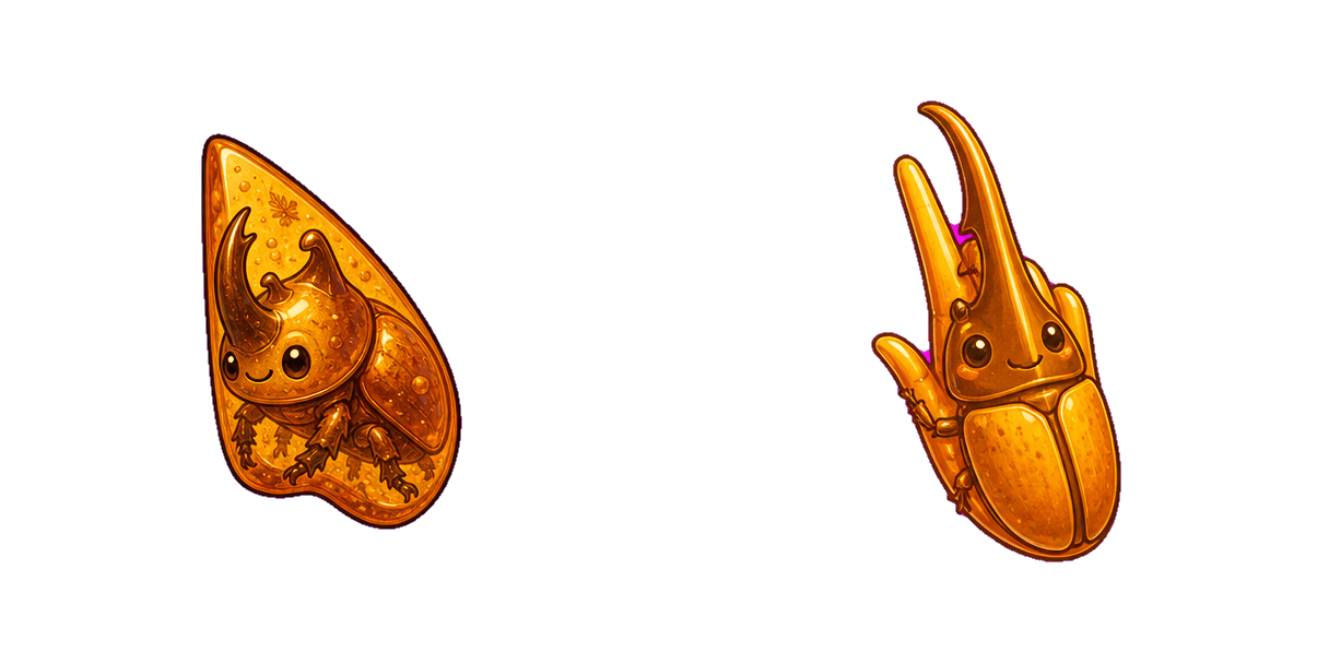 Amber Rhinoceros Beetle cursor pack