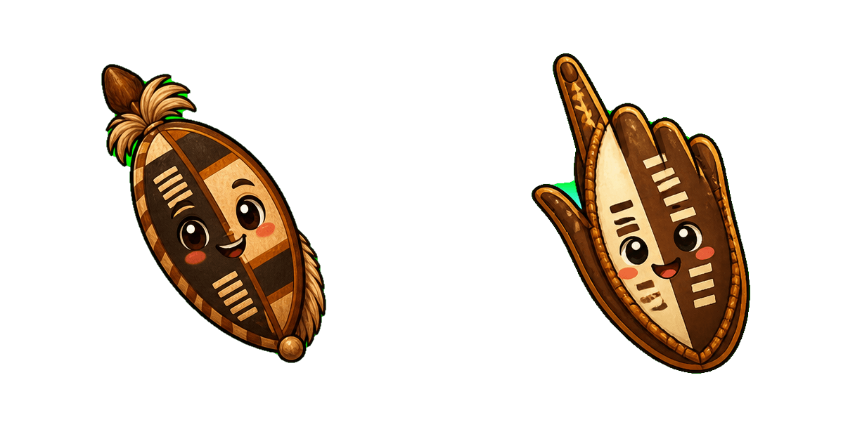 Pack de cursores Africa Zulu Shield
