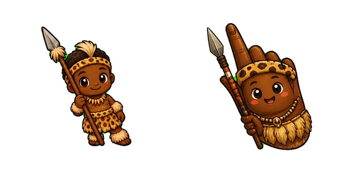 Pack de curseurs personnalisés Africa Zulu Spear