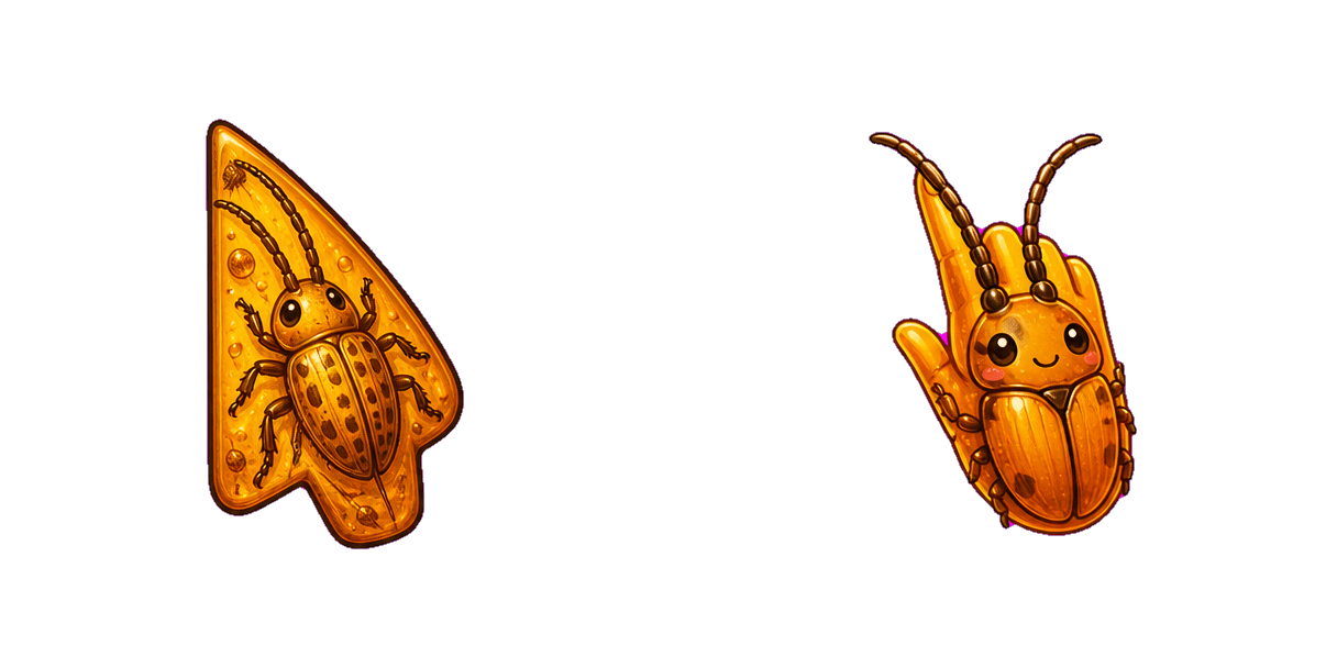 Amber Longhorn Beetle cursor pack