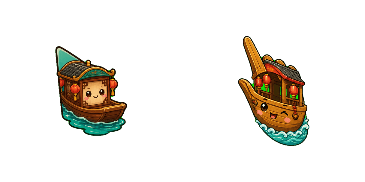 Suzhou Canal Boat Cursor-Paket