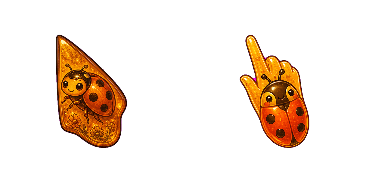 Amber Ladybug cursor pack