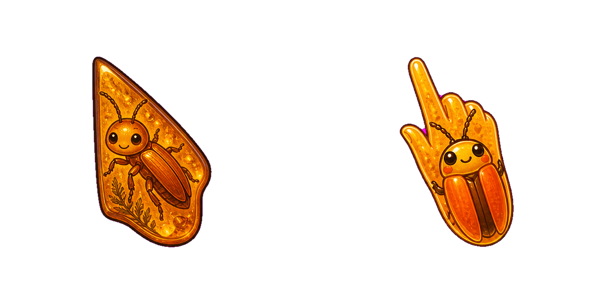 Amber Soldier Beetle cursor pack
