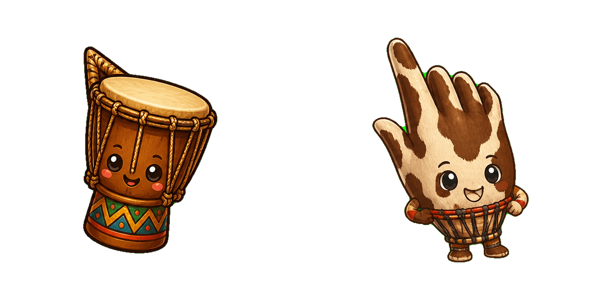 Africa Cowhide Drum cursor pack