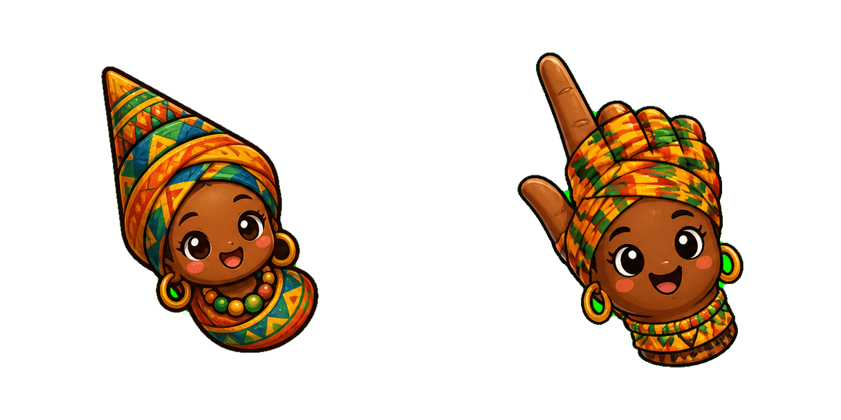 Africa Traditional Headwrap cursor pack