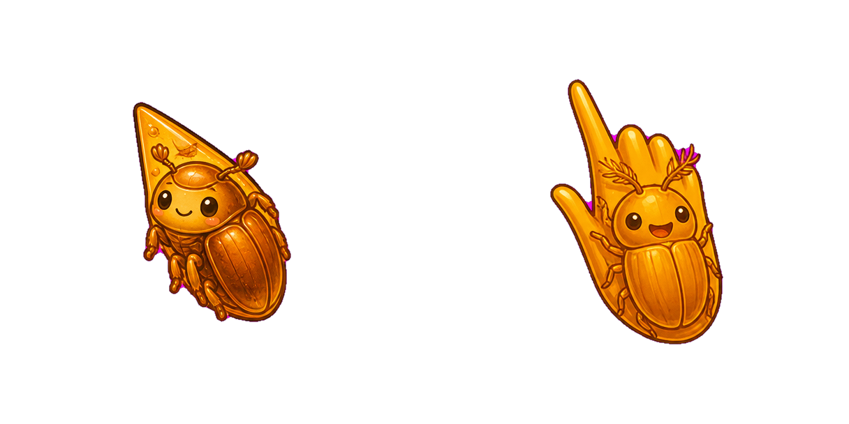 Amber Cockchafer cursor pack