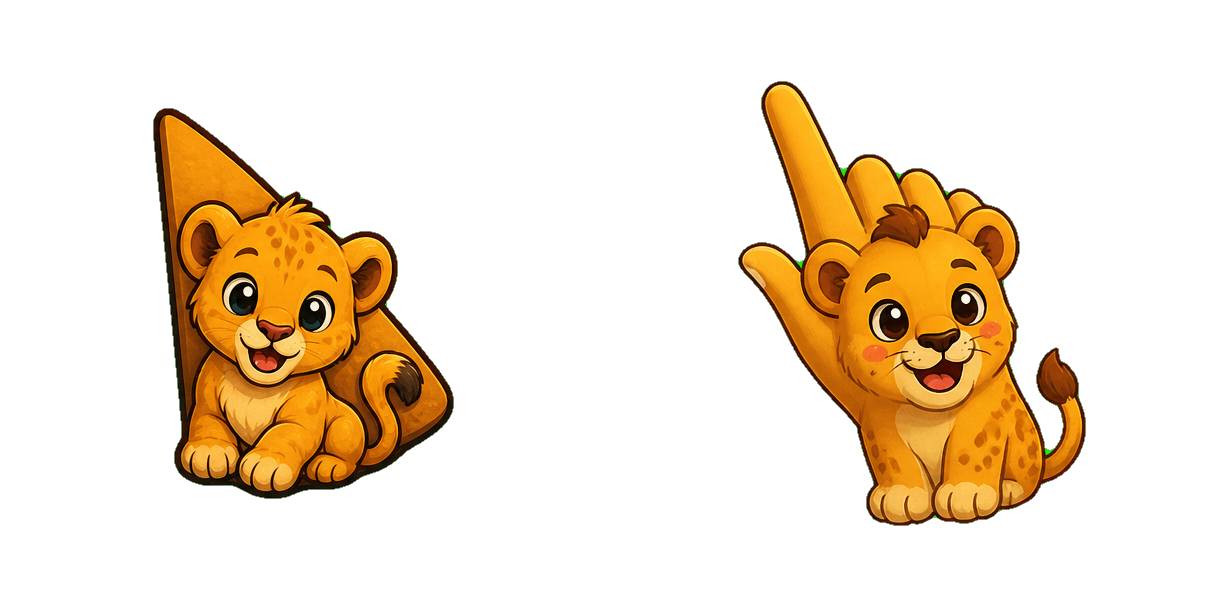 African Lion Cub Cursor-Paket