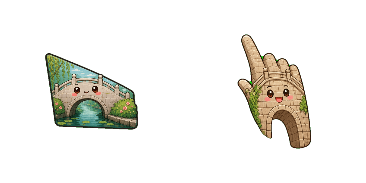 Jiangnan Stone Bridge Cursor-Paket
