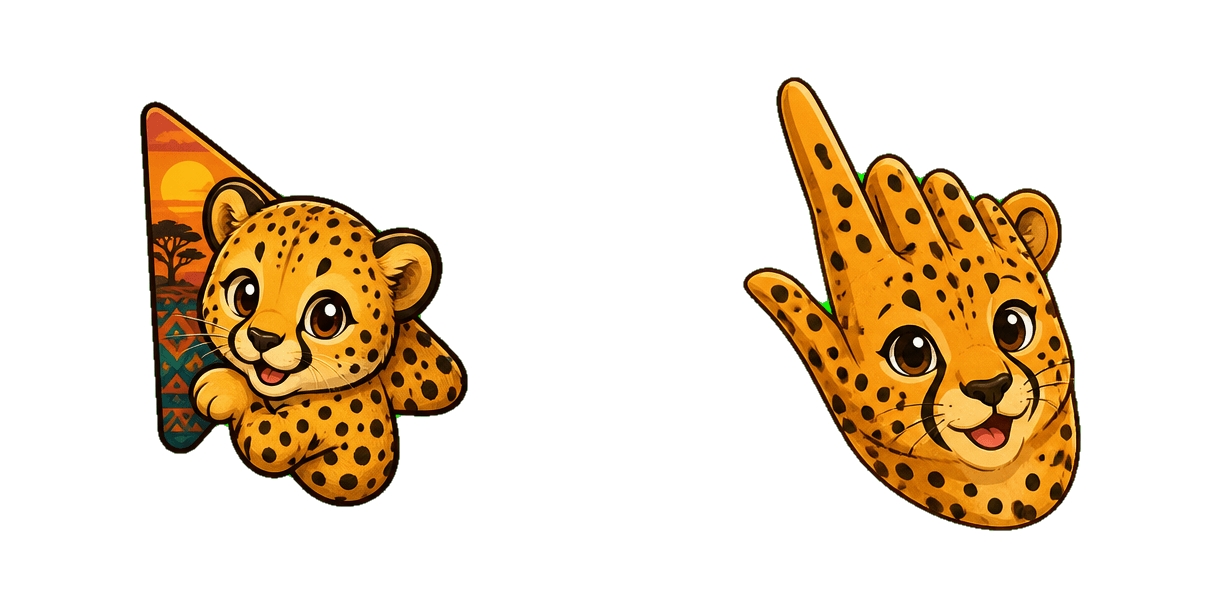 African Cheetah Cursor-Paket