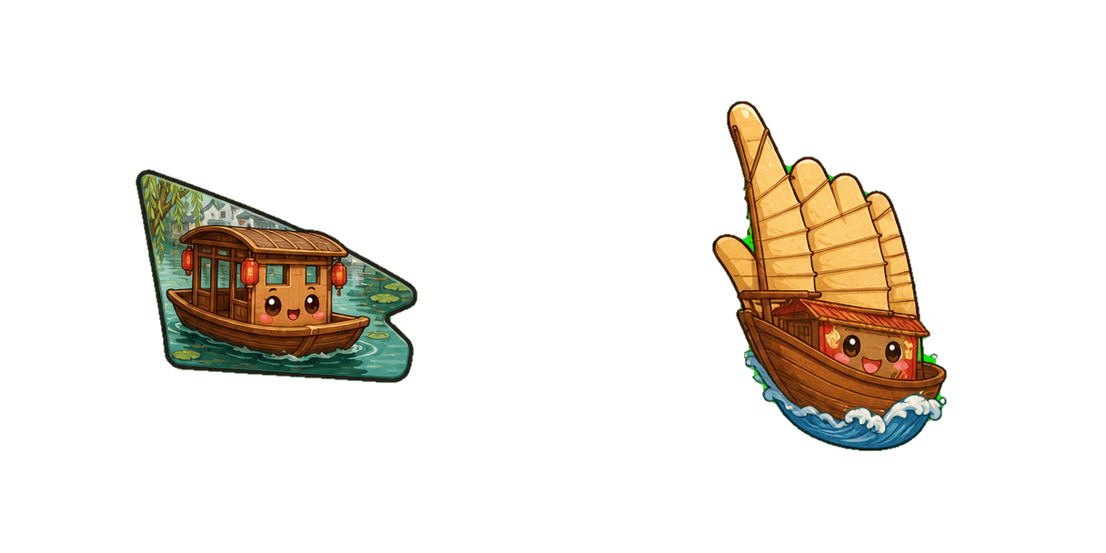Shaoxing Canal Boat Cursor-Paket