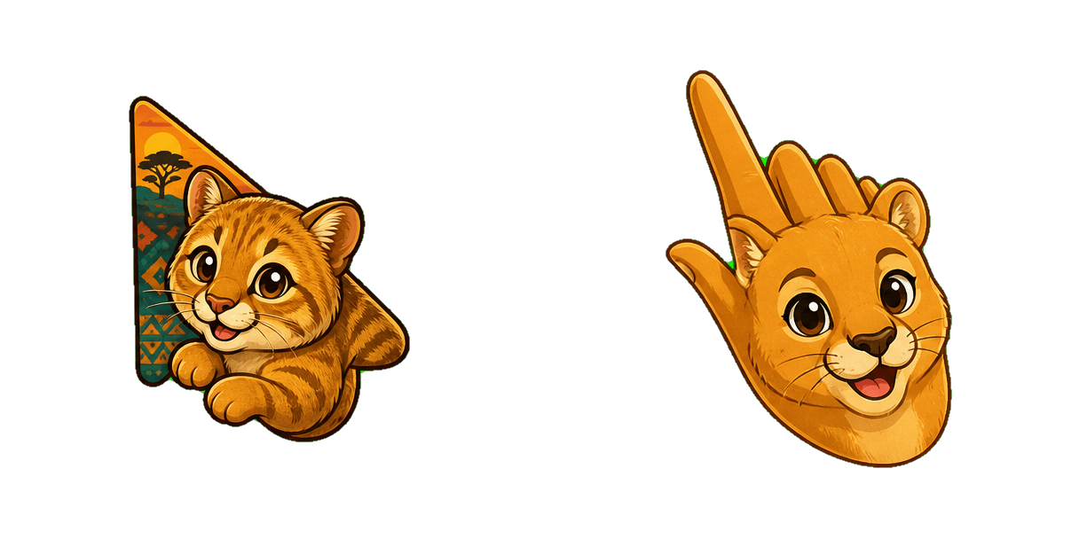 African Golden Cat Cursor-Paket