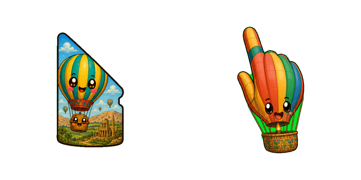 حزمة المؤشرات المخصصة Luxor Hot Air Balloon