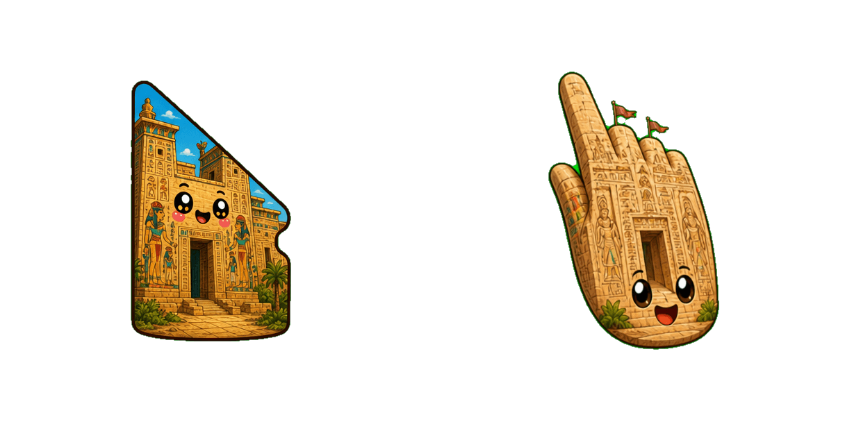 حزمة المؤشرات المخصصة Medinet Habu Temple