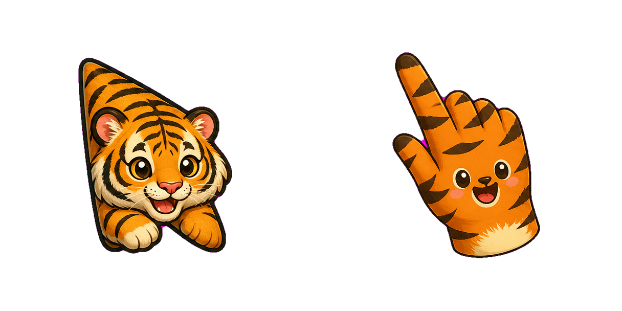 Jungle Bengal Tiger cursor pack